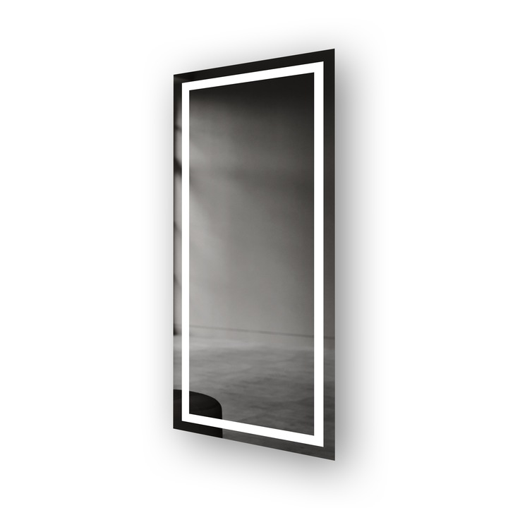 Oglinda, Artforma, Iluminare LED, 80x200 cm, Alb rece