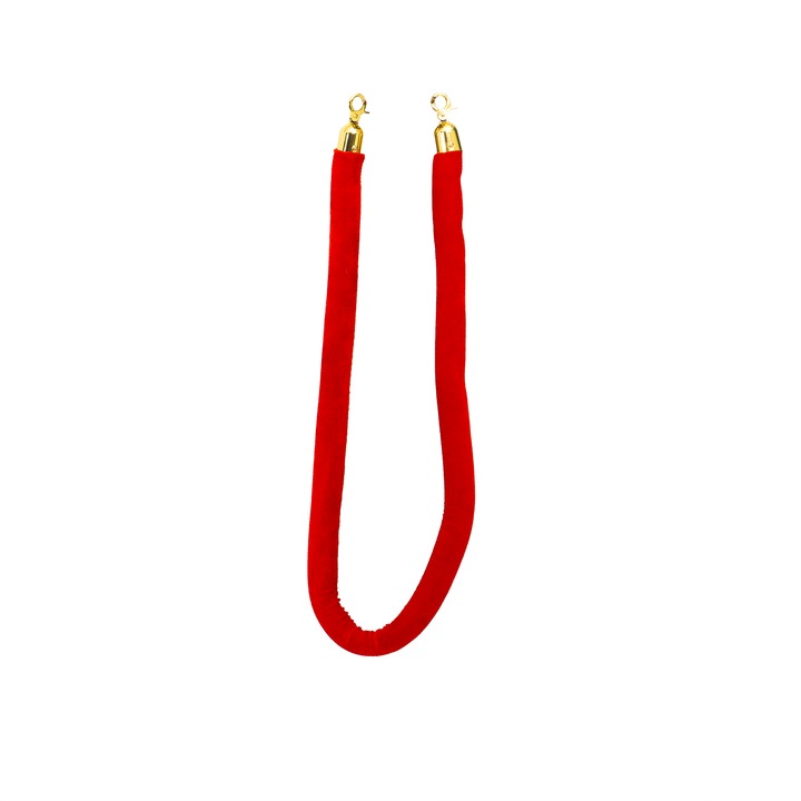 Cordon stalp, catifea, culaore rosu, 150 cm, B.S.P. / SL632