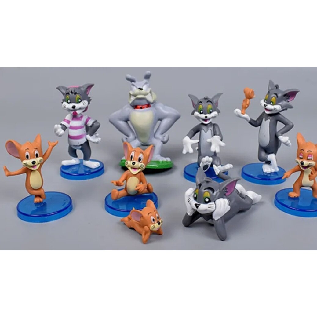 Set 6 Figurine Tom si Jerry, Spike, Tnagora®, 6 cm - eMAG.ro
