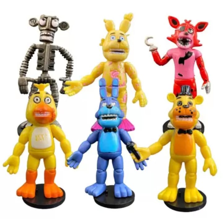 Комплект от 6 фигурки Five Nights at Freddys, Foxy Funko Pop, Tnagora, 9 cm