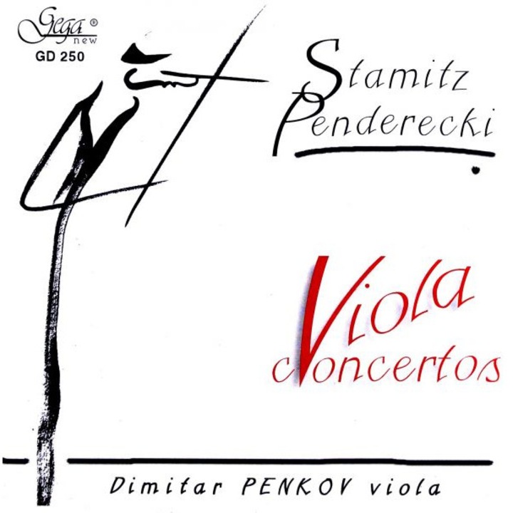 Dimiter PENKOV, Sofia Symphony Orchestra, NDR Orchestra: Karl Stamitz - Konzert D Dur. for Viola and Orchestra; Krzysztof Penderecki - Concerto per viola ed orchestra [CD]