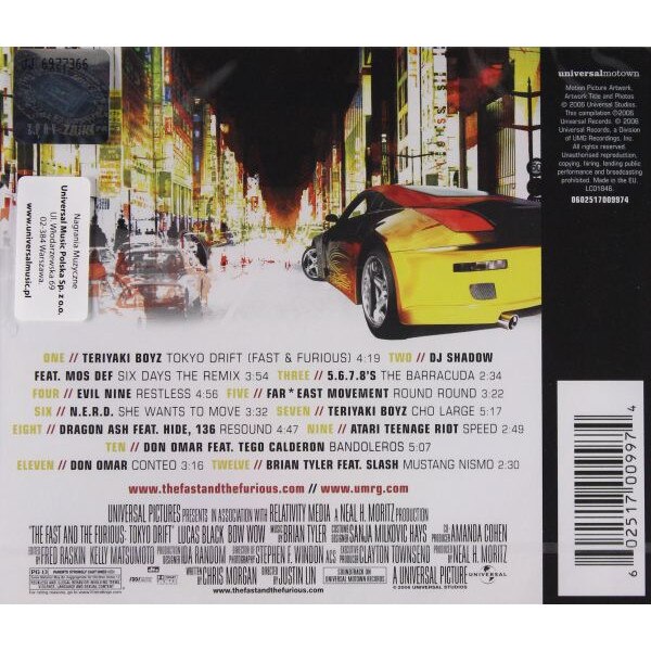 The Fast and the Furious Tokyo Drift soundtrack (Szybcy i wściekli Tokio Drift) [CD] eMAG.bg