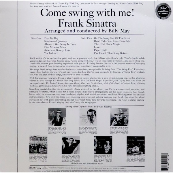 Frank Sinatra Come Swing With Me Winyl Emagbg 1977