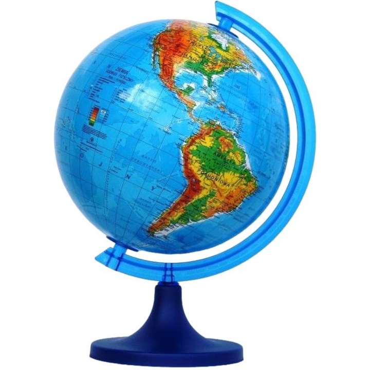 Glob pamantesc, Zachem, Plastic, Multicolor