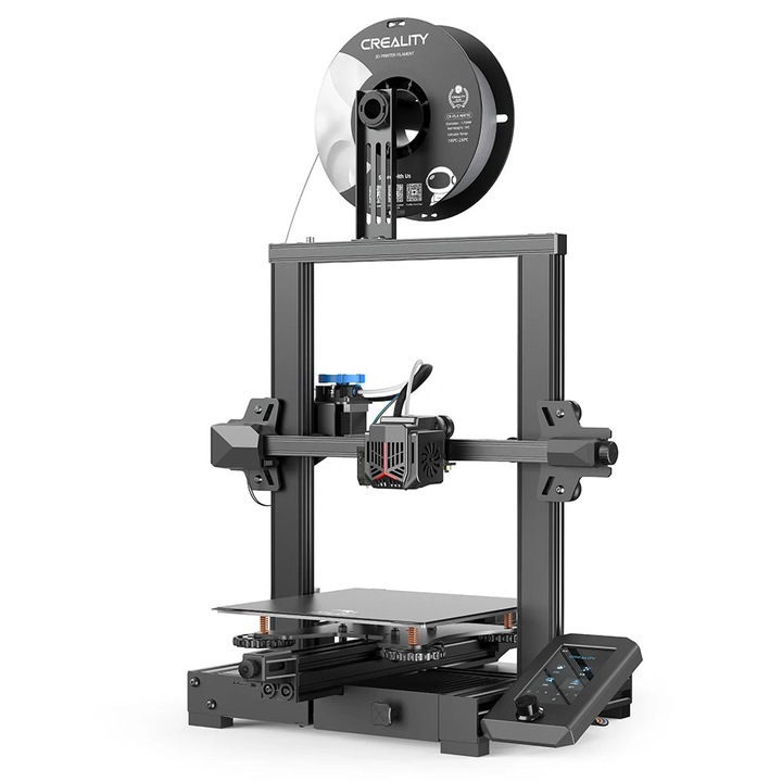 3D принтер, Creality, Ender 3V2 Neo, 24V, 350W, FDM, автоматично нивелиране, 200 mm/s, сив