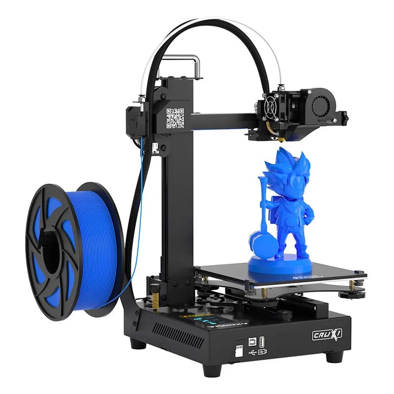 3D принтер, CRUX 1, 24V, 240W, FDM, 150mm/s, USB, 1Kg PLA, черен - eMAG.bg