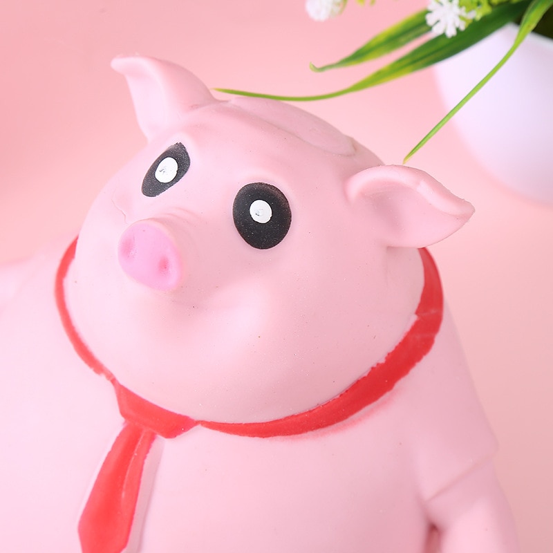 4 Pcs Mignon Cochon Jouet Antistress Pig Ball Vent Jouets Anti-stress  Décompression Ball Pig Jouet Ventilation Sticky Pig