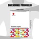 Foi Termice A4 Phomeno, 200 File, ABY PRODUCTS, Hartie Speciala, Compatibila cu orice Imprimanta Termica A4, Uscare foarte rapida, Coli Printer Portabil