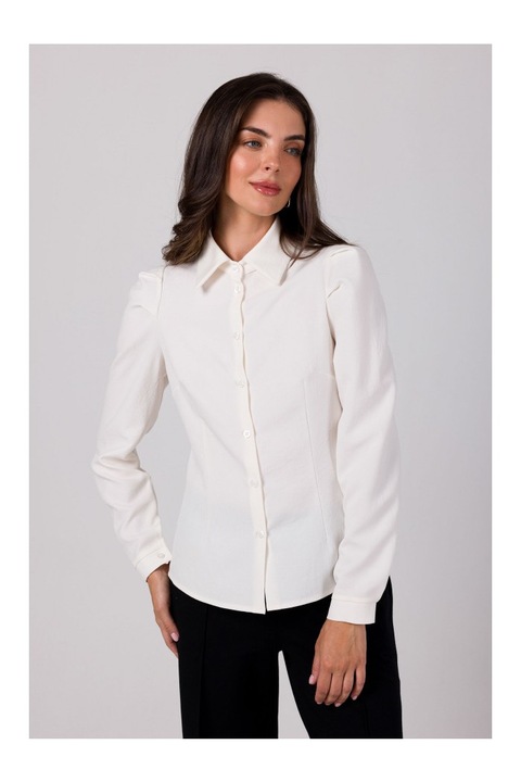 BeWear Hosszú ujjú női ing Annamue B277 tejszínes, Fehér
