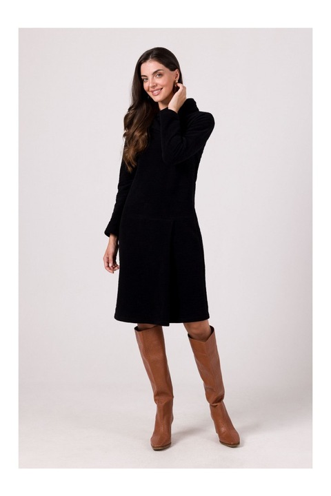 BeWear Női pulóver ruha Evrailes B270 fekete, Fekete