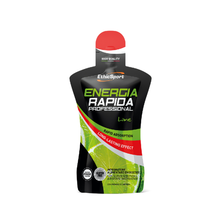 Gel energizant energia rapida, carbohidrati, cofeina, lime, 15 plic