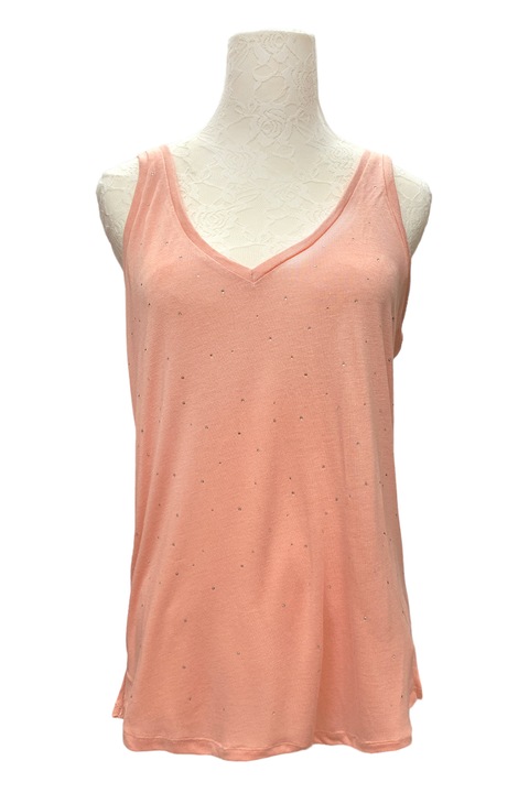 Дамски потник Springfield 8868123-73-3 10-358, Свободна кройка, V-образно деколте, Вискоза, М, Прасковено розов