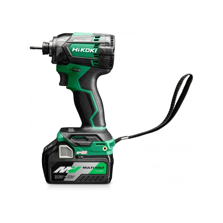 Ударен винтоверт Hikoki WH18DCWRZ, 1/4", 18V, 210 Nm, 2 батерии и зарядно, транспортен куфар