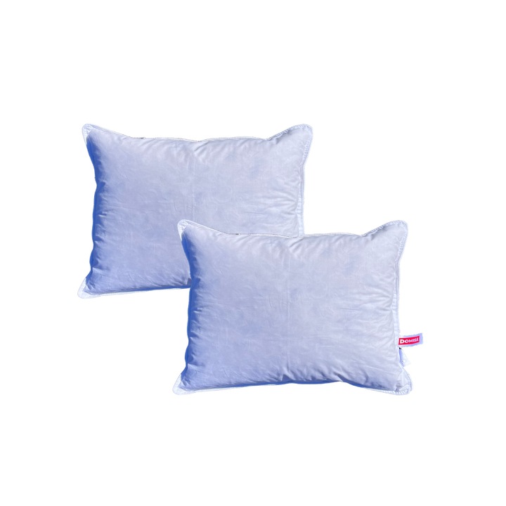 2 db Diara párna szett 40% pehely és 60% libatollal, 50x70 cm, fehér