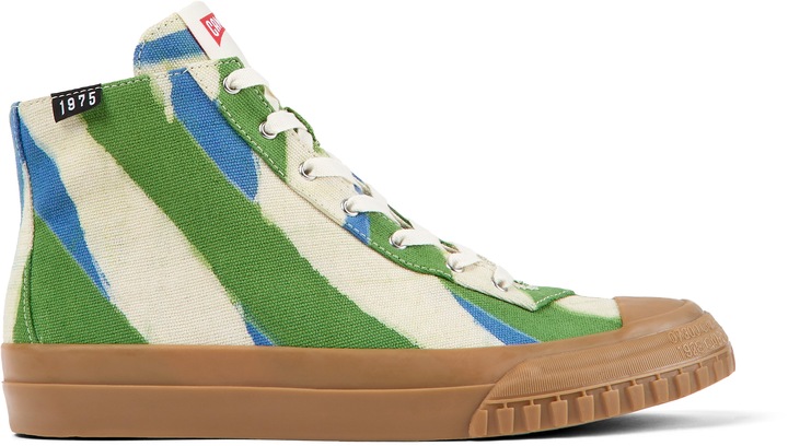 Camper, Tenisi inalti Camaleon 1975, Alb/Verde/Albastru