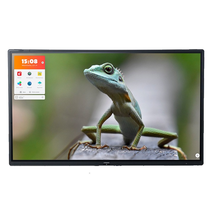Интерактивен дисплей CTOUCH Riva D2, 75", 4K, Android 11, 4GB DDR4, 32GB памет, 40 сензорни точки, екран против отблясъци