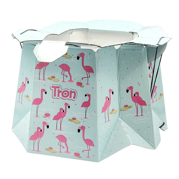 Olita de unica folosinta Tron, greutate sustinuta 30 kg, flamingo