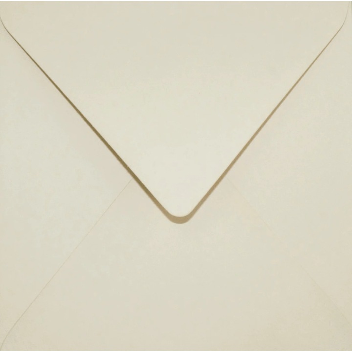 500 db K4-es négyzet színű dekoratív boríték készlet, 15,3 x 15,3 Sirio Color Sabbia világos bézs, 115 g