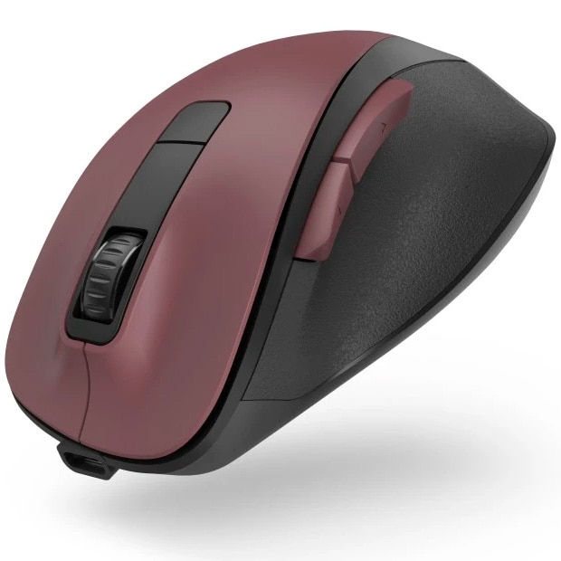 Mouse Hama Wireless Optic Cu 6 Butoane Mw-500 Recharge, Baterie, Ergonomic, Maro