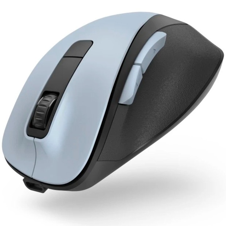 Hama Mw-500 vezeték nélküli egér, Optikai, 6 gomb, Újratölthető, Ergonomikus, Kék