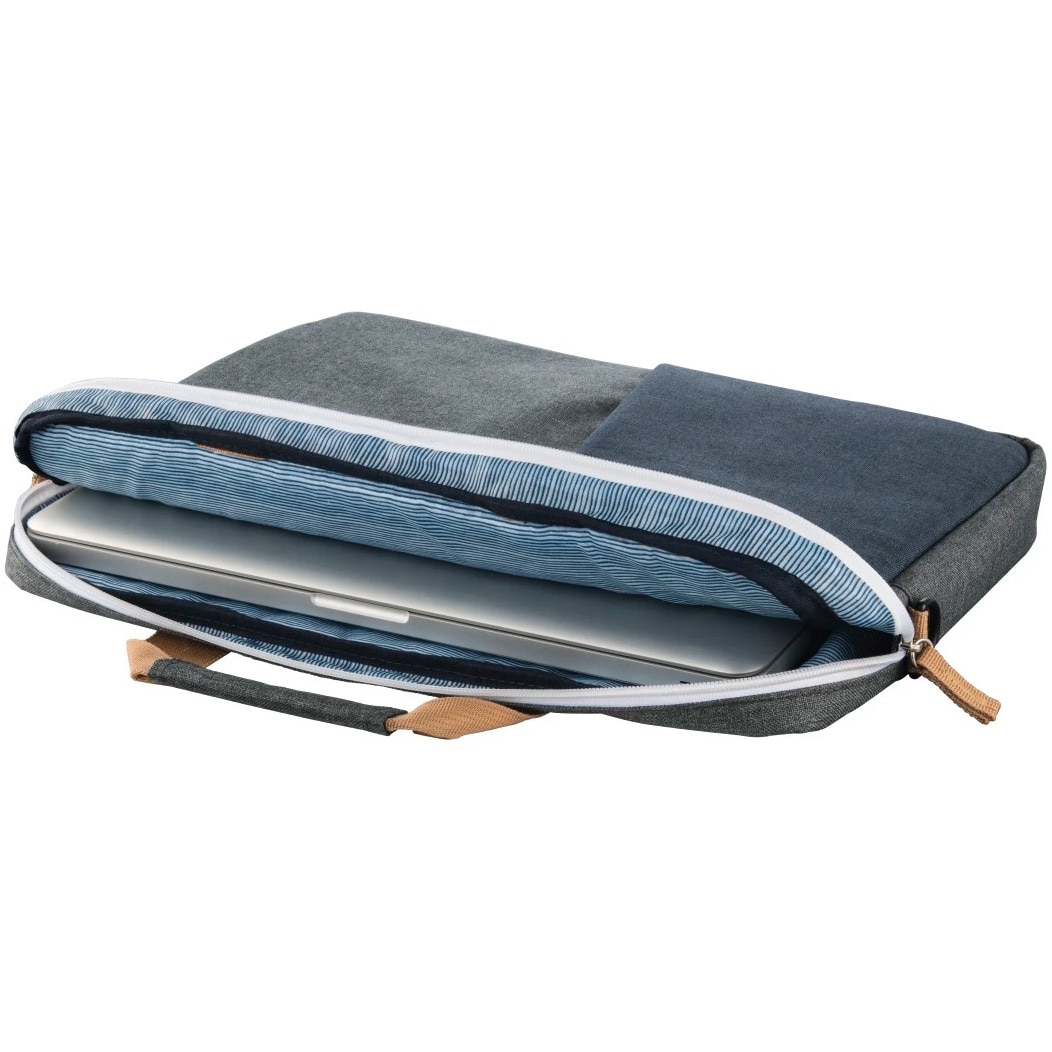 Geanta Hama Pentru Laptop Florence, Pana La 40 Cm (15,6"), Albastru/Gri