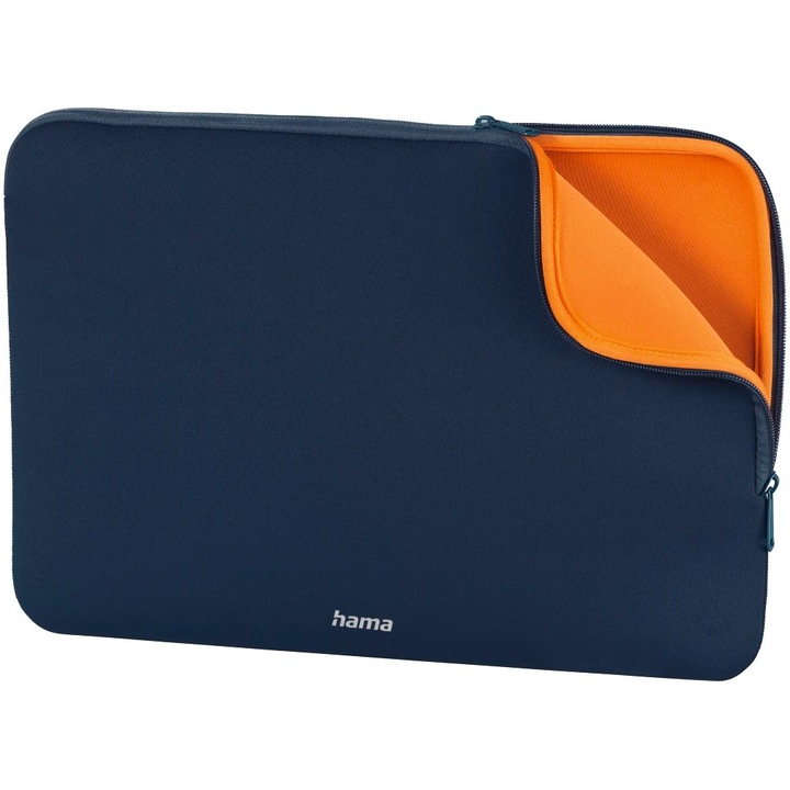 Imaginea husii Hama pentru laptop neopren, pana la 40 cm, albastru