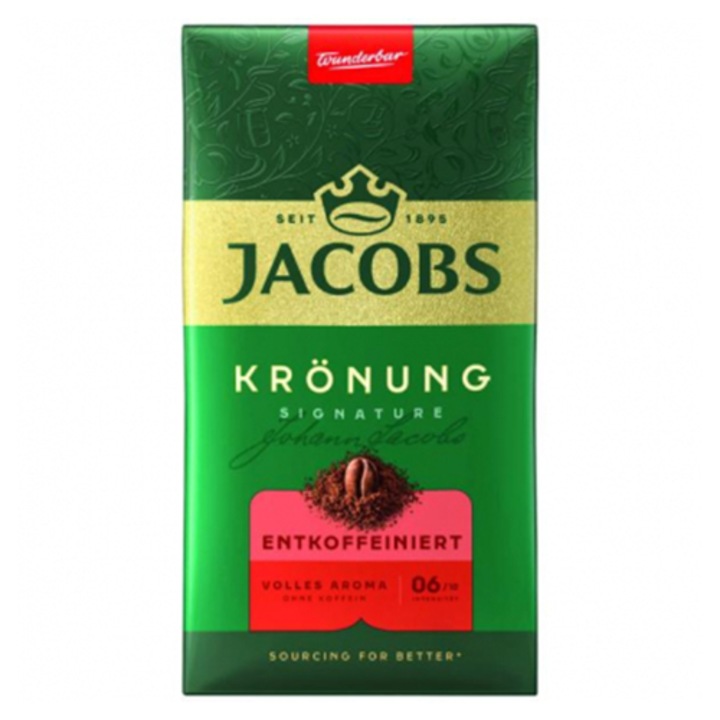 Мляно кафе Jacobs Kronung, Без кофеин, 500 гр