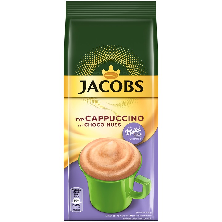 Cappuccino Jacobs Milka Choco Nuss, 500 gr
