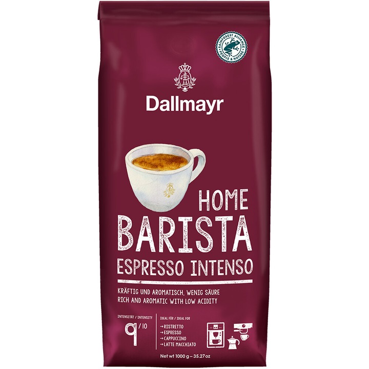 Кафе на зърна Dallmayr Home Barista Intenso, 1 кг