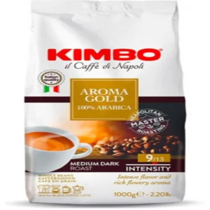 Cafea boabe Kimbo Aroma Gold 100% arabica, 1 Kg
