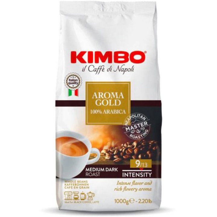 Кафе на зърна Kimbo Aroma Gold 100% arabica, 1 кг