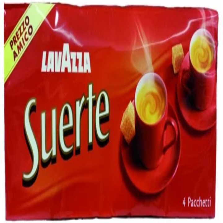 Cafea macinata Lavazza Suerte 4 pack, 4 x 250gr