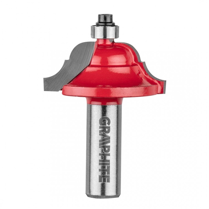 Freza pentru lemn, Graphite, 41.3 x 18.3 mm, Tija 12 mm