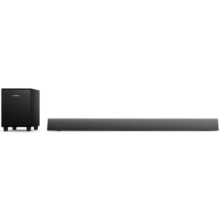 Soundbar Philips TAB5308/10 ,2.1 Ch, 70W, Bluetooth, Subwoofer wireless, Negru
