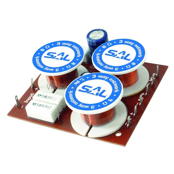 3-utas frekvenciaszűrő, 8 Ohm, 100W