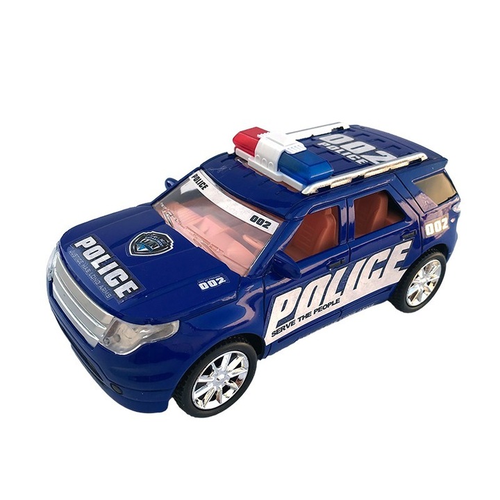 Jucarie, masina de politie din plastic, 21x10cm, albastru