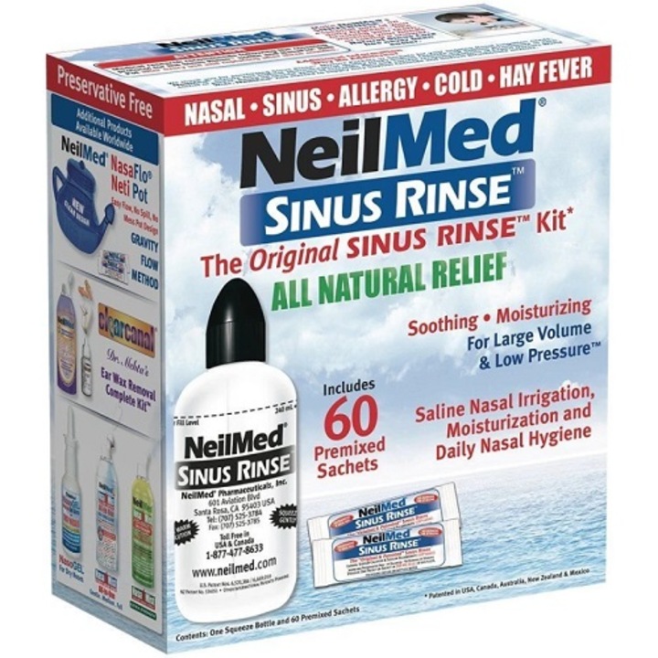 Sinus Rinse orrtisztító készlet, NeilMed, 60 tasak