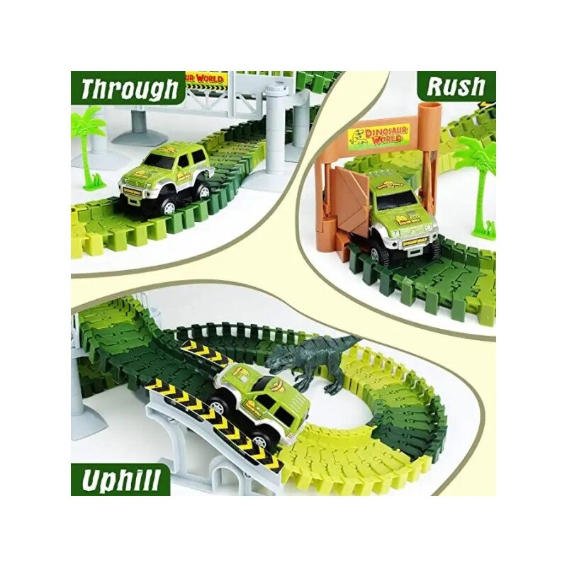 Teorema Pista Racer 64754 - Circuito Incrociato Con Deviatore E 2 Auto Elettriche - 102x52 Cm - 4