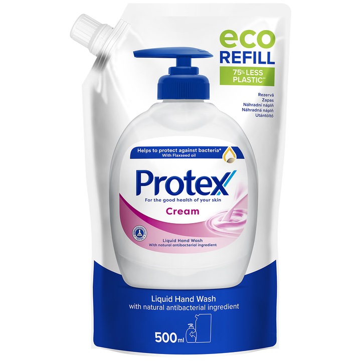 Течен сапун Protex Cream Doypack, 500 мл