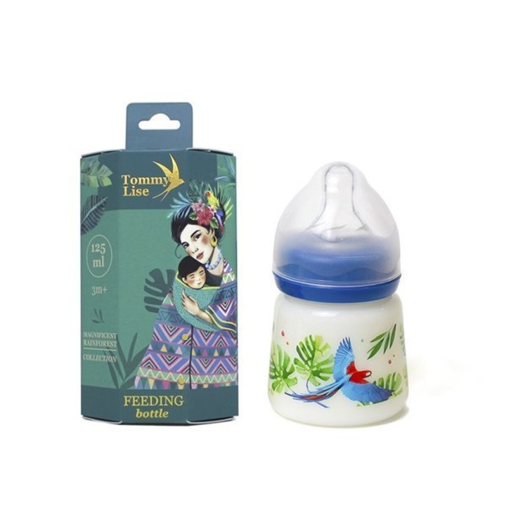 Biberon anticolici Tommy Lise Feathery Mood, polipropilena, silicon, 125ml