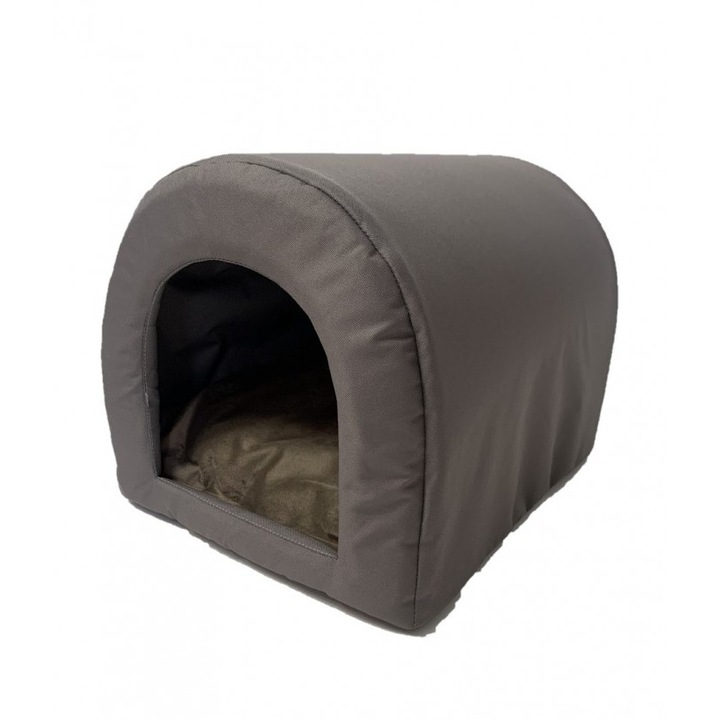 Culcus pentru animale, GO Gift, Poliester/Spuma, 600x330mm, Gri