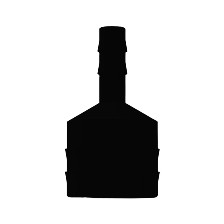 Reductie din plastic pentru furtun, cu un diametru initial de 24 mm si unul final de 7 mm