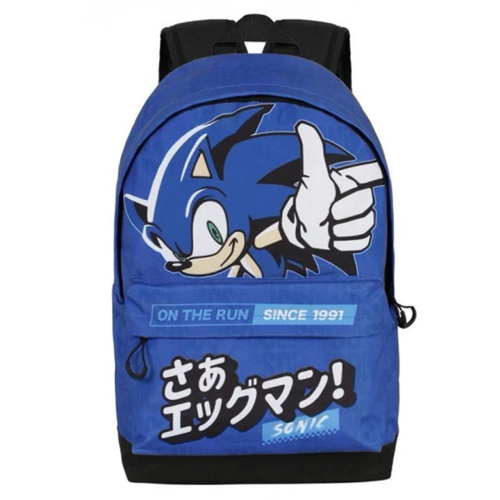 Ghiozdan Sonic The Hedgehog On the Run, Albastru 41 x 30 x 18 cm