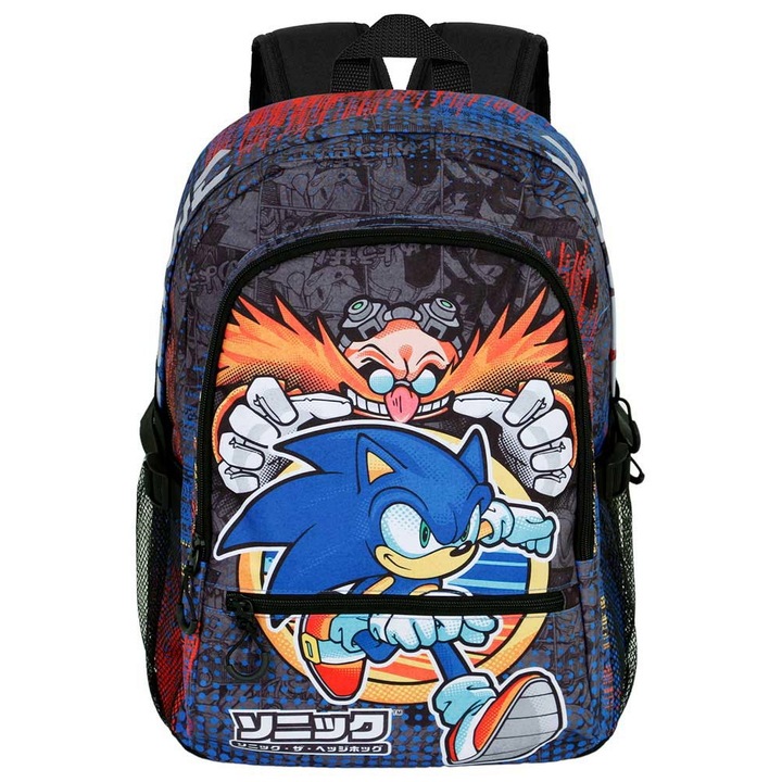 Ghiozdan scoala Sonic The Hedgehog Checkpoint, Multicolor 44 x 31 x 18 cm