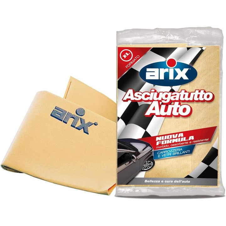 Laveta Sintetica Tip Piele Pentru Curatare Masina Arix, 28x25 cm