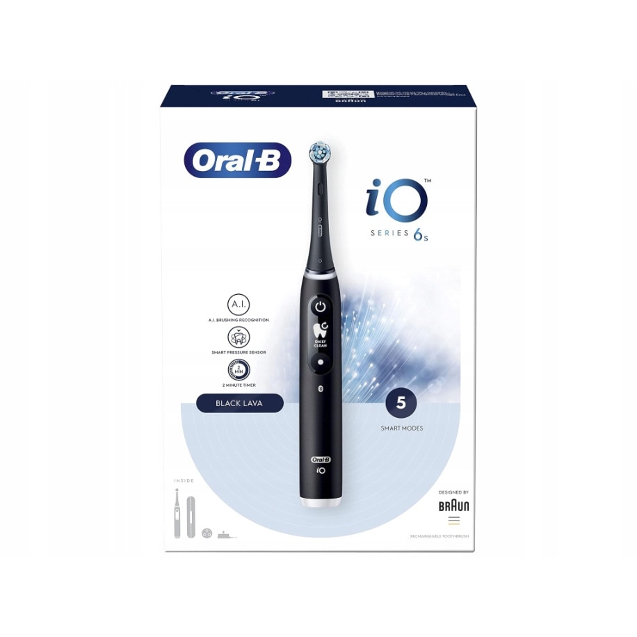 Periuta de dinti electrica, Oral-B iO Series 6S Black Lava, Negru