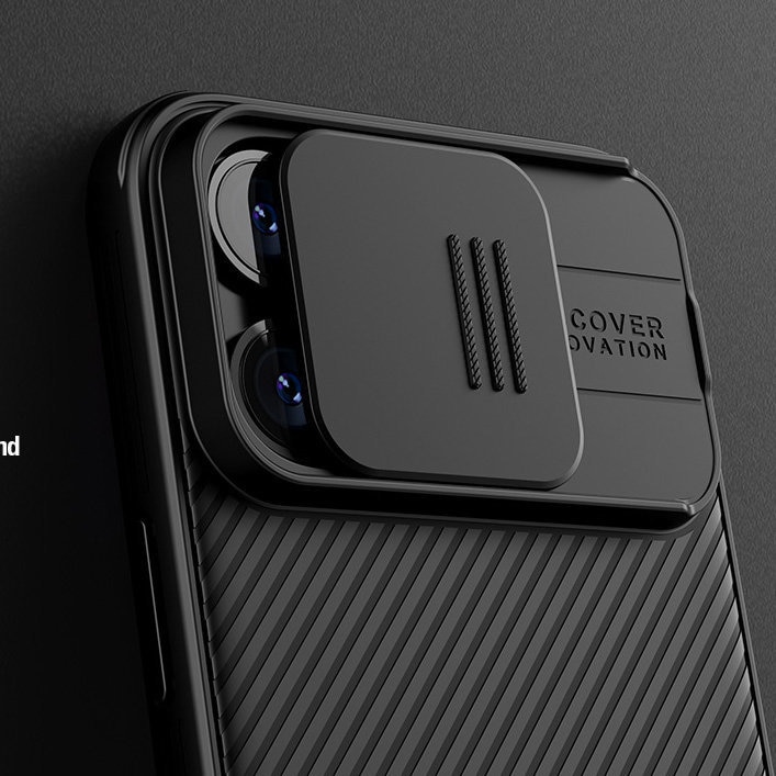 Carcasa Nillkin Cam Shield Pro compatibila cu iPhone 15 Plus Black
