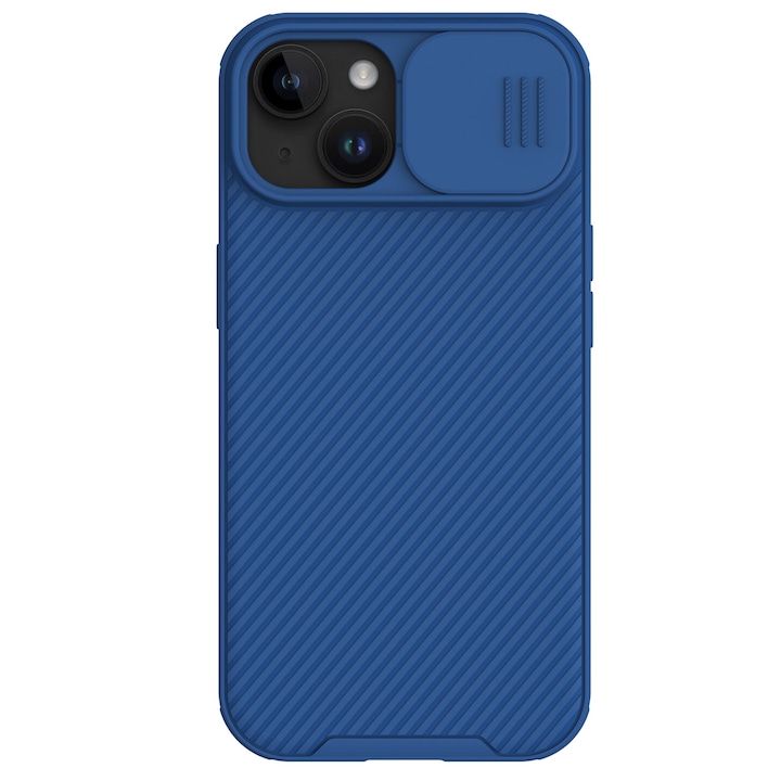 Калъф Nillkin Cam Shield Pro, съвместим с iPhone 15 Blue