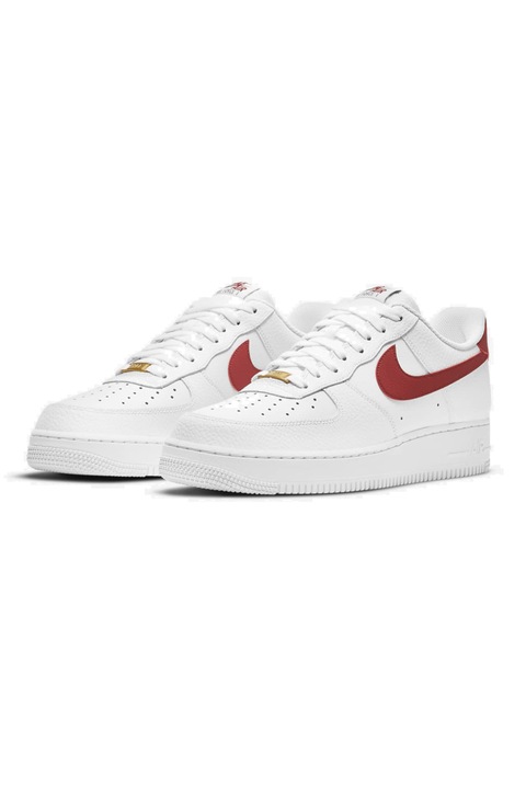 Nike Air Force 1 Low Team Red cipő, fehér-piros, 41 EU