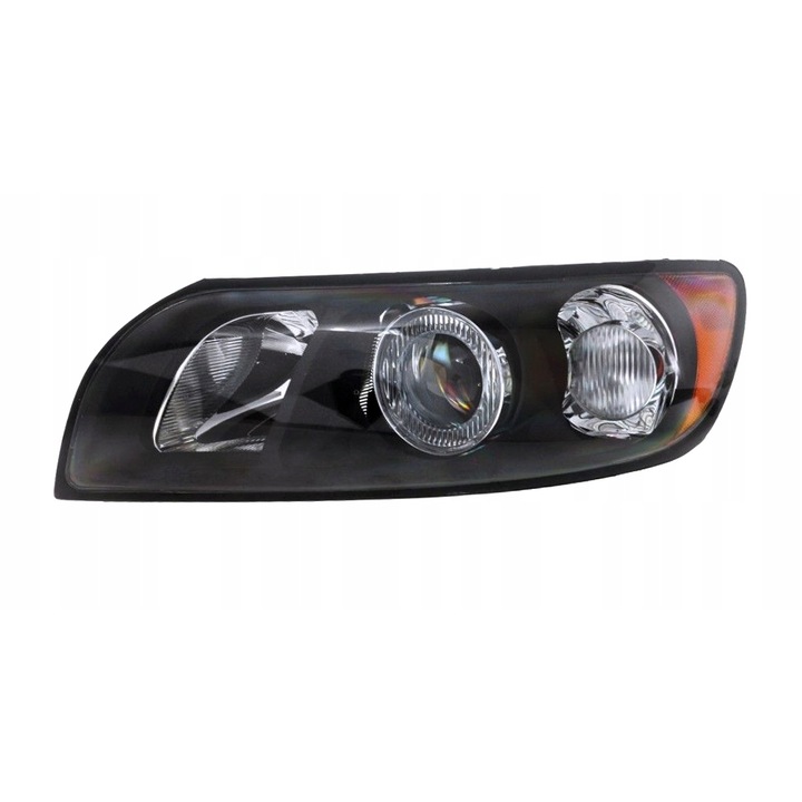 Far principal stanga pentru Volvo S40, V50, halogen, reglare electrica, cu motor, omologare UE, Nou (2003 - 2007)